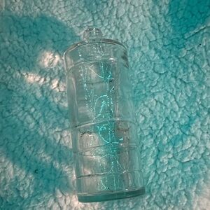 Clear Glass Tiered Decorative Bottle - Clear